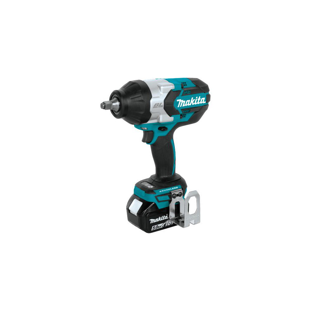 Cordless Impact Wrench: 18V, 1/2" Drive, 1,850 RPM - 740 ft-lb, 2 LXT Battery Included, DC18RC Charger Included