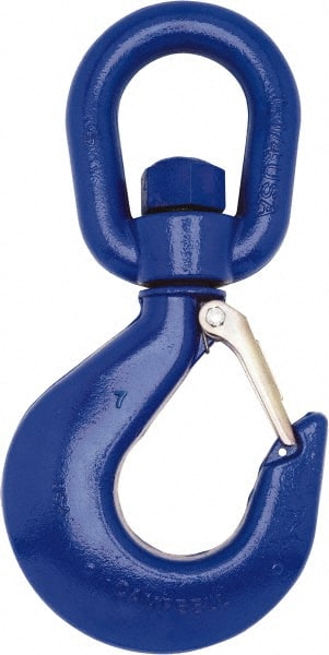 Campbell 3942205PL #2 Hook, 3/4 Ton Capacity, Carbon Steel Swivel Hoist Hook 