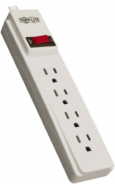 Tripp-Lite PS410 4 Outlets, 120 VAC15 Amps, 10 Cord, Power Outlet Strip Image