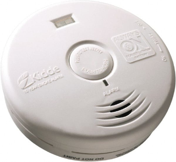 Smoke & Carbon Monoxide (CO) Alarms; Alarm Type: Smoke; Power Source: Battery; Sensor Type: Photoelectrical; Mount Type: Ceiling; Interconnectable: Non-Interconnectable; Battery Chemistry: Lithium-Ion; Maximum Decibel Rating: 85.0 dB; Maximum Operating Te