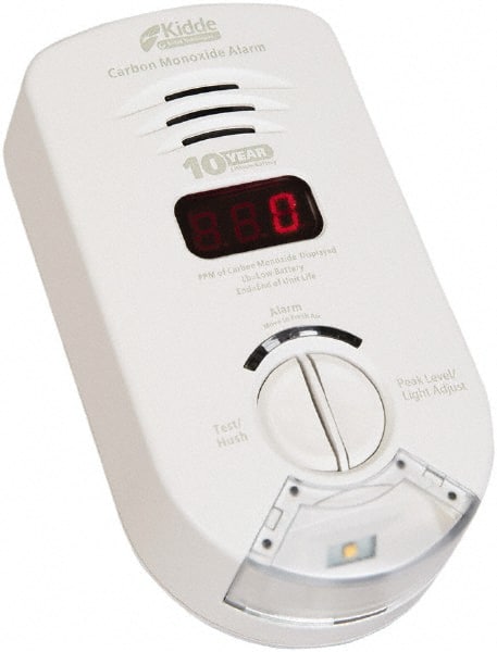 Smoke & Carbon Monoxide (CO) Alarms; Alarm Type: Smoke; Power Source: Plug-In; 120VAC Power Supply; Sensor Type: Electrochemical; Mount Type: Wall; Interconnectable: Non-Interconnectable; Battery Chemistry: Lithium-Ion; Maximum Decibel Rating: 85.0 dB; Ma