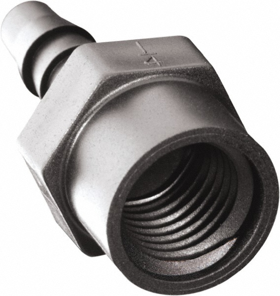 Parker 3/16" Barb, 1/4 NPT, Polypropylene Single Barbed Tube Female Connector 50571942 MSC