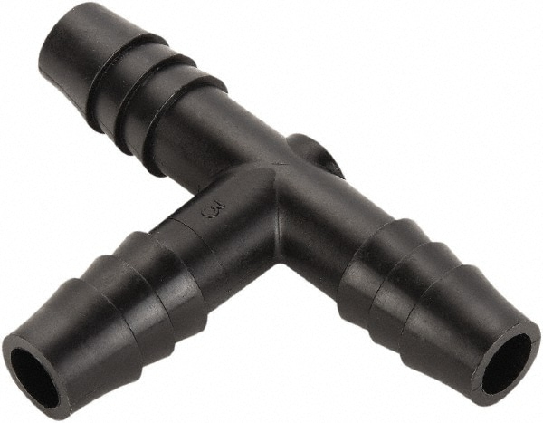 Barbed Tube Union Tee: Single Barb, 5/8" Barb