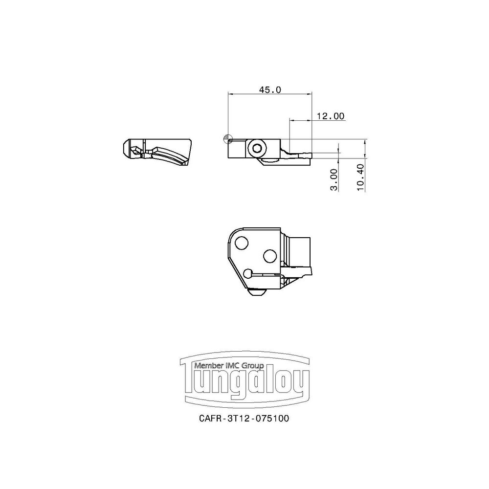 Tungaloy - Indexable Boring Bar: E05G-SCLCL03-D060, 6.00 Mm Min Bore ...