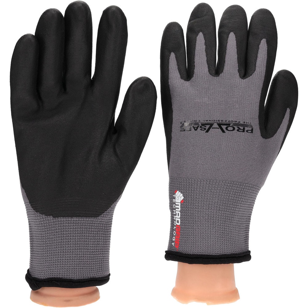 PRO-SAFE - General Purpose Work Gloves: Large, Nitrile-Coated Nitrile &  Nylon - 50585884 - MSC Industrial Supply