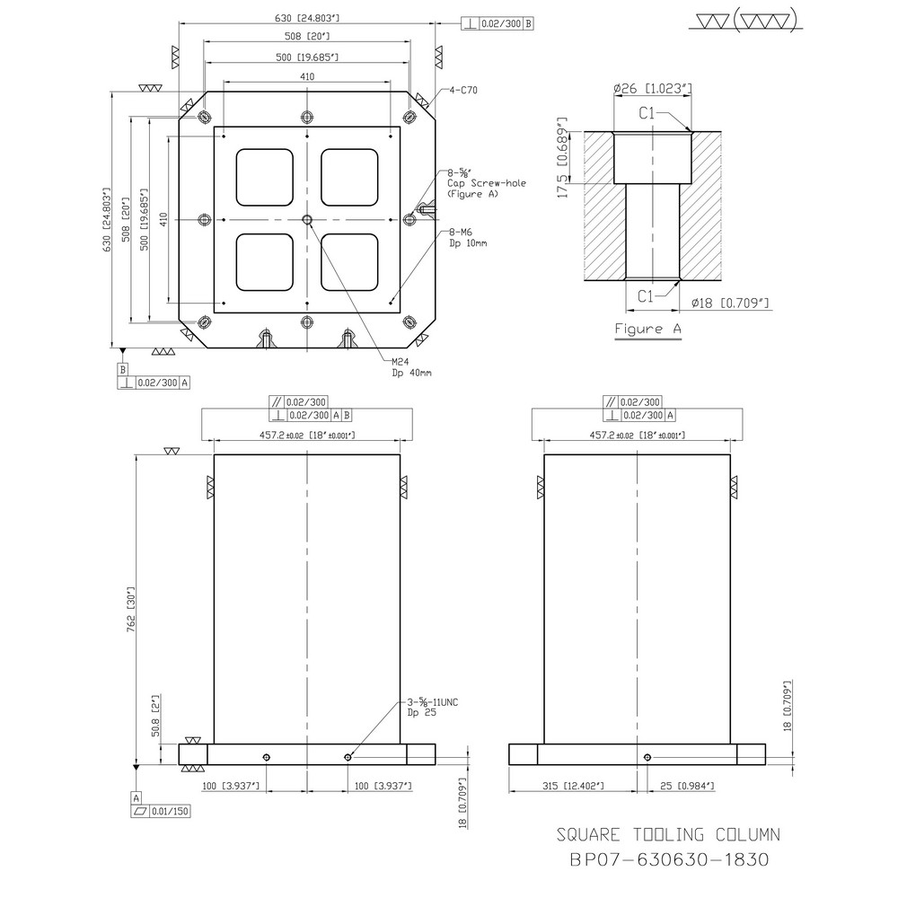TombstoneCity - Fixture Columns; Column Shape: Square; Square Size: 630 ...