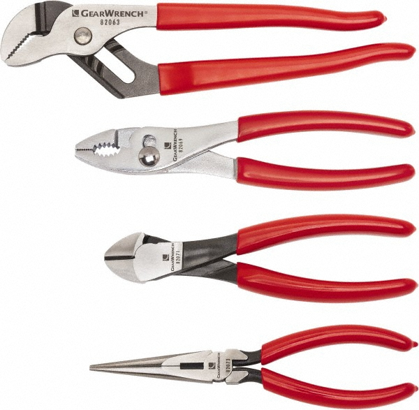 GearWrench 4 Piece Plier Set 50626456 MSC Industrial Supply