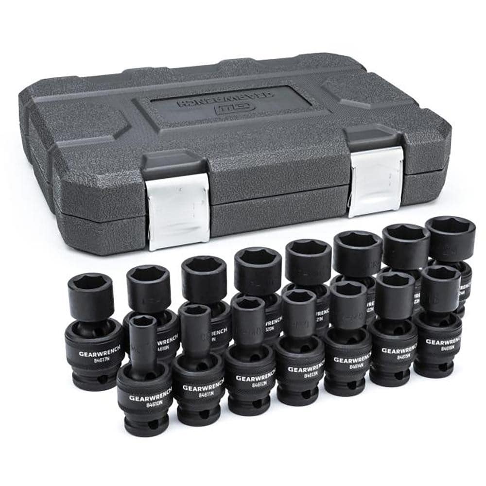 GEARWRENCH 84939N Impact Standard & Universal Socket Set: 15 Pc Image