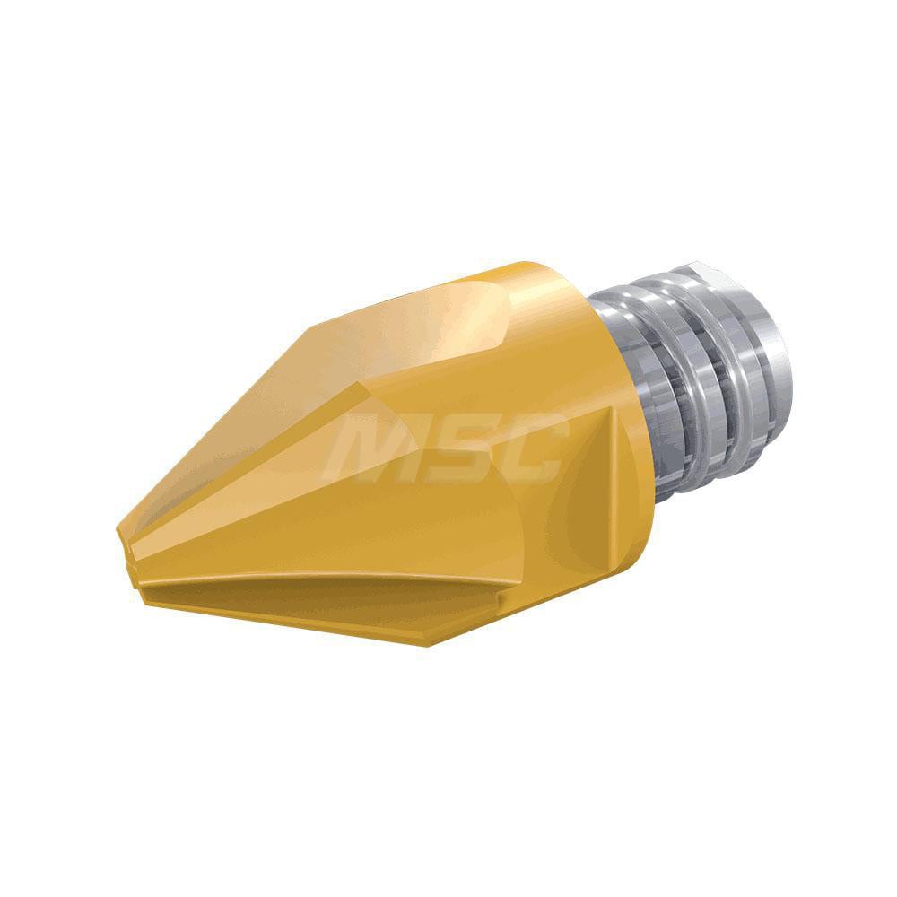 Iscar - Chamfer Milling Tip Insert: MM ECF60-08/375-4T06 IC908, Carbide ...