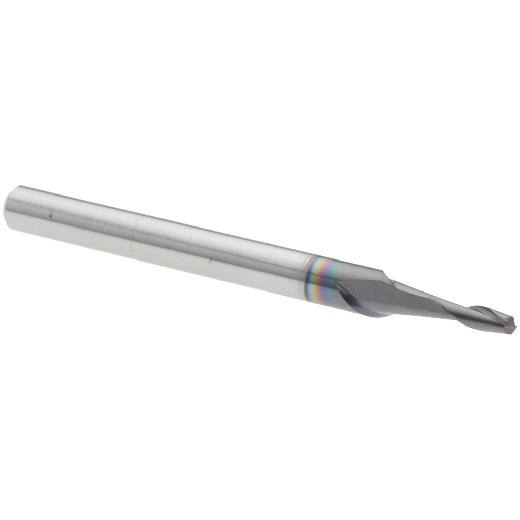 Harvey Tool Spotting Drill: 1/16" Dia, 140 deg, 1-1/2" OAL, Solid Carbide - 1/8" Shank Dia, AlTiN Finish, Right Hand Cut | Part #39862-C3