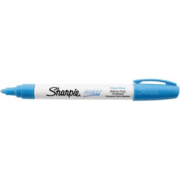 Paint Pen Marker: Aqua, Oil-Based, Medium Point