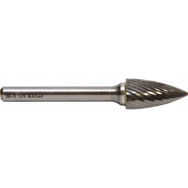 thumbnail image 2 of Buckeye Carbide SG-51D Pointed Tree Carbide Burr – Double Cut, 1/8 2 of 4