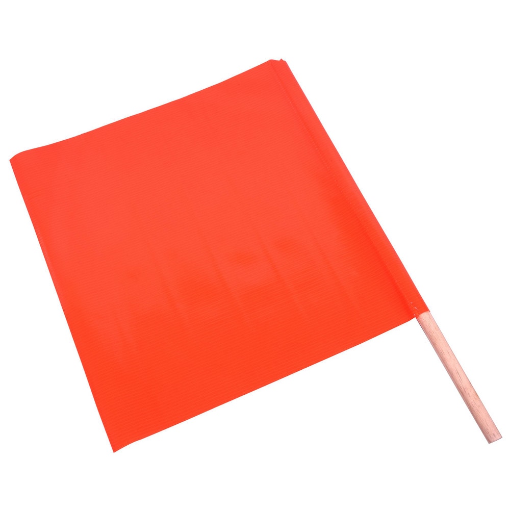 18 Inch Wide x 18 Inch High Vinyl Warning Flag