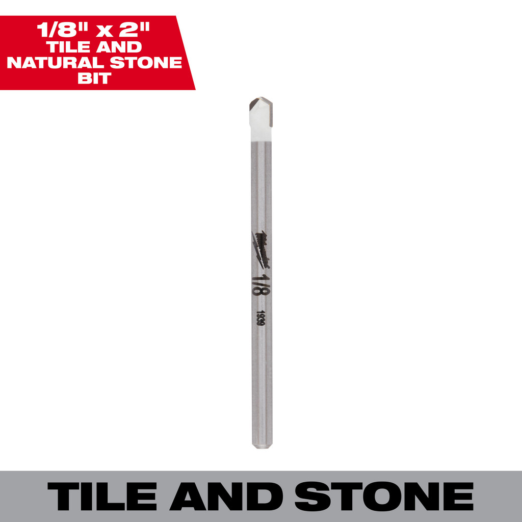 Milwaukee Tool - Tile & Glass Drill Bits: Drill Bit Size: 0.125 in ...