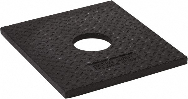 PRO-SAFE 7200-RB-10 15-1/4" Wide x 1-1/4" High x 17" Long Rubber Delineator Base Image