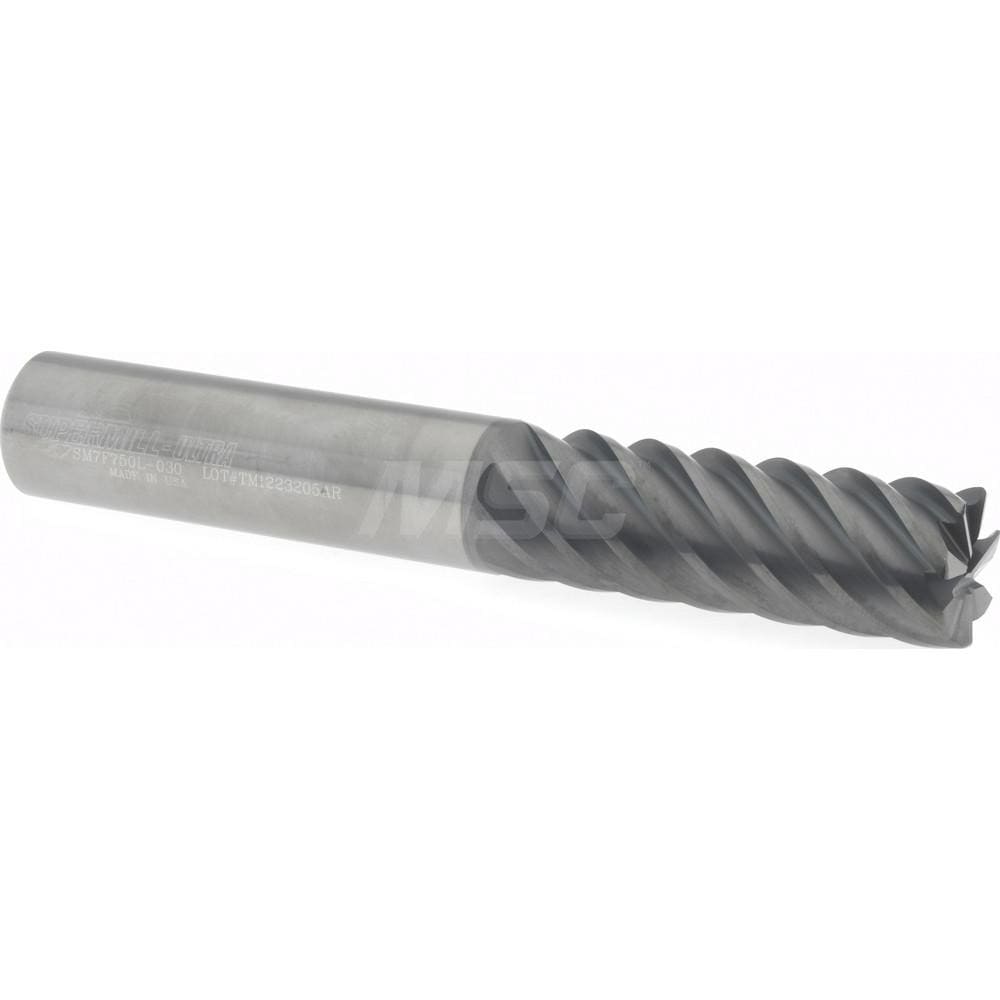 Supermill SM7F750L-030 Corner Radius End Mill: 3/4" Dia, 2-1/4" LOC, 0.03" Radius, 7 Flutes, Solid Carbide Image