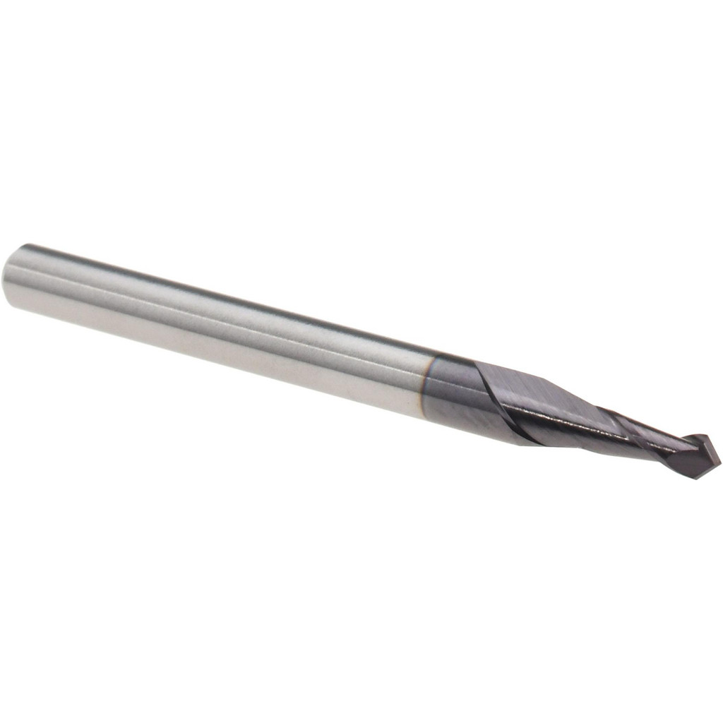 Harvey Tool Spotting Drill: 5/64" Dia, 90 deg, 1-1/2" OAL, Solid Carbide - 15/64" Flute Length, 1/8" Shank Dia, AlTiN Finish, Right Hand Cut