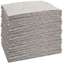 Brady SPC Sorbents RFP500 Sorbent Pad: Universal Use, 15" Wide, 19" Long, 24 gal, Gray 