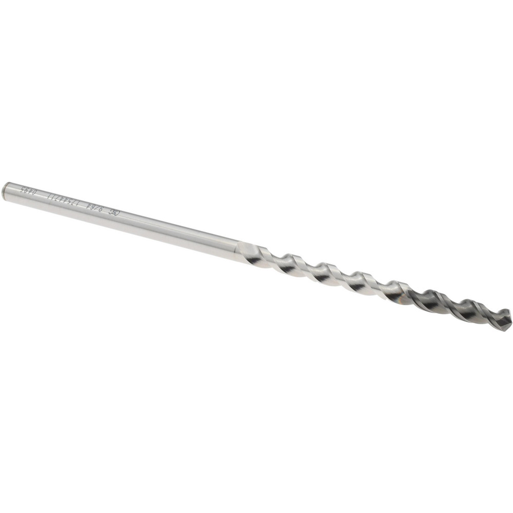 Taper Length Drill Bit: Series 1750, 9/64" Dia, 120 ° Point, Cobalt
