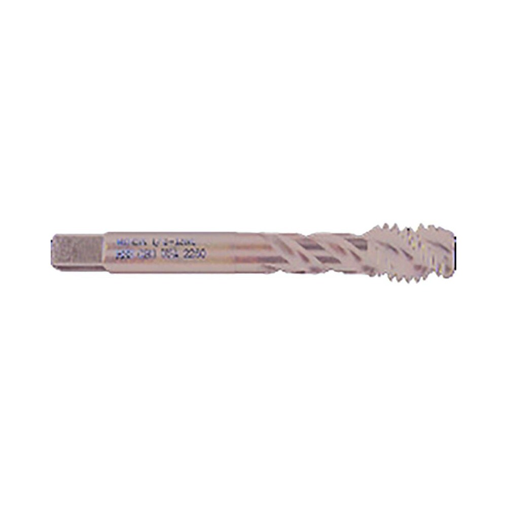 Spiral Flute Tap: M10x1.50 Metric Coarse, 3 Flutes, Modified Bottoming, 6H Class of Fit, High Speed Steel, Oxide Coated