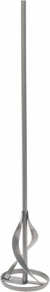 Metal Chrome Power Mixer - 23" Long x 1/2" Shank Dia, Compatible with 5 to 10 Gallon Containers