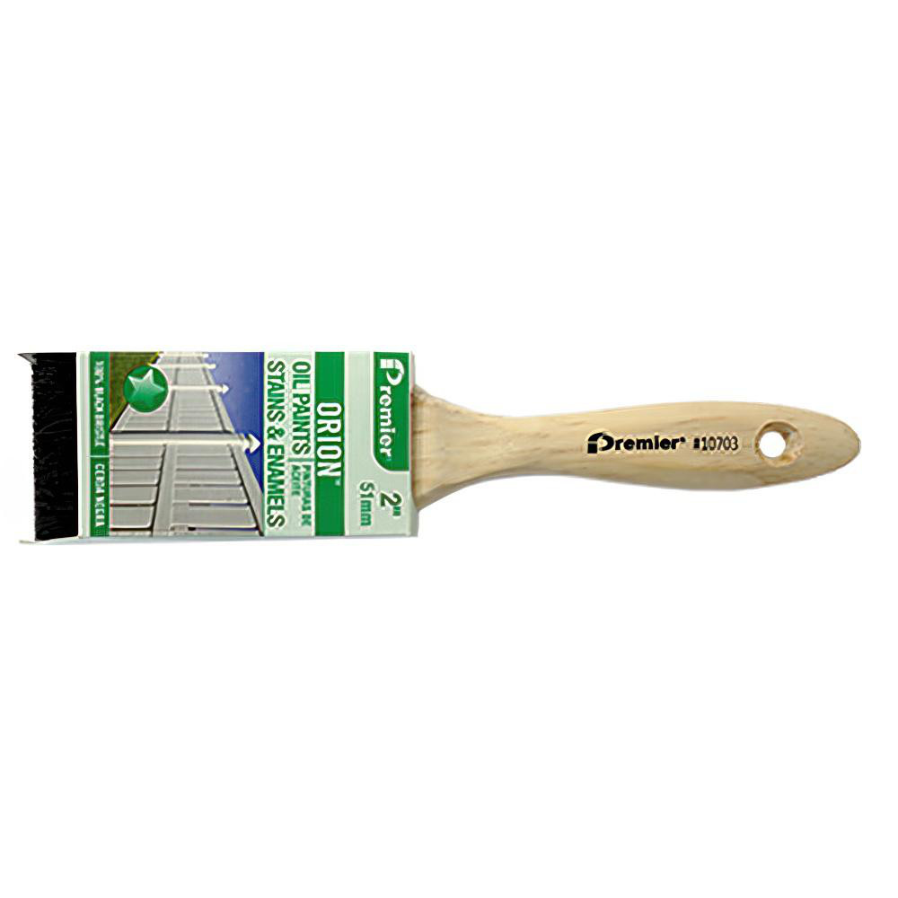 Paint Brush: 1" Wide, Hog, Natural & Synthetic Bristle