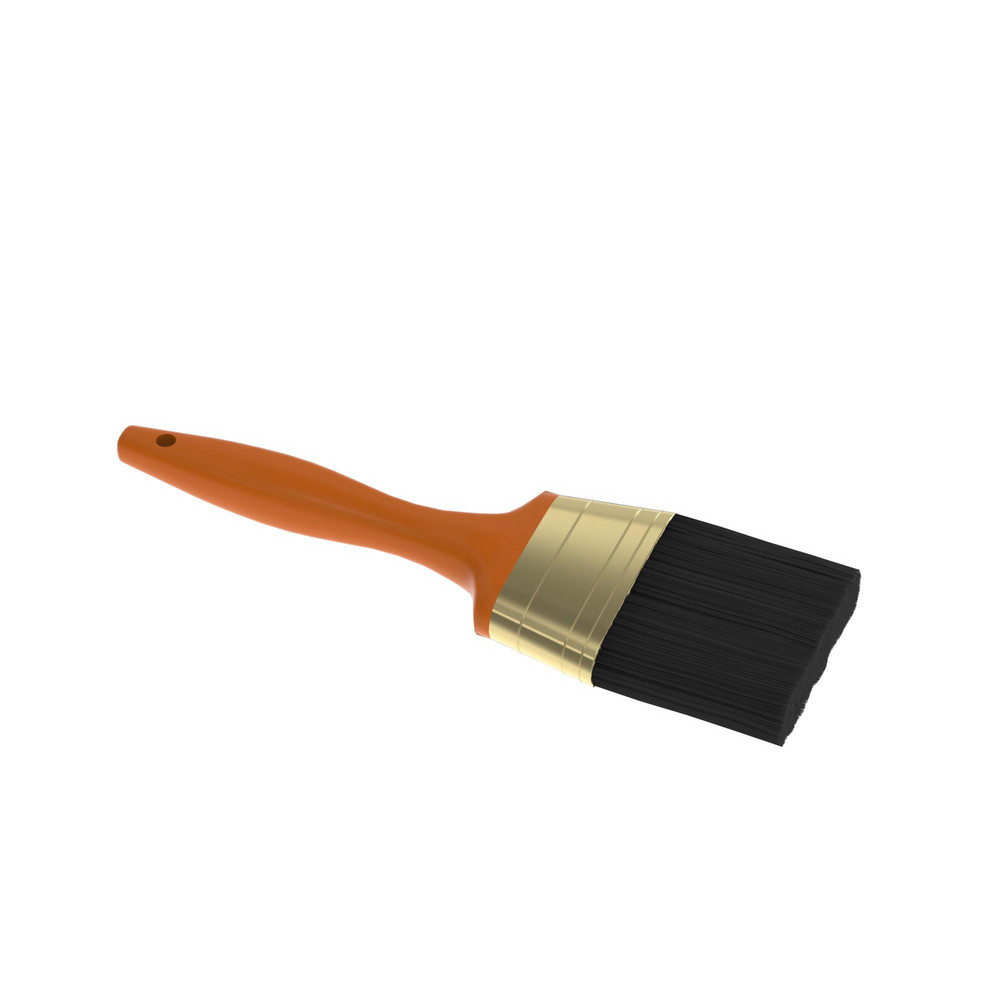Paint Brush: 3" Wide, Hog, Natural & Synthetic Bristle