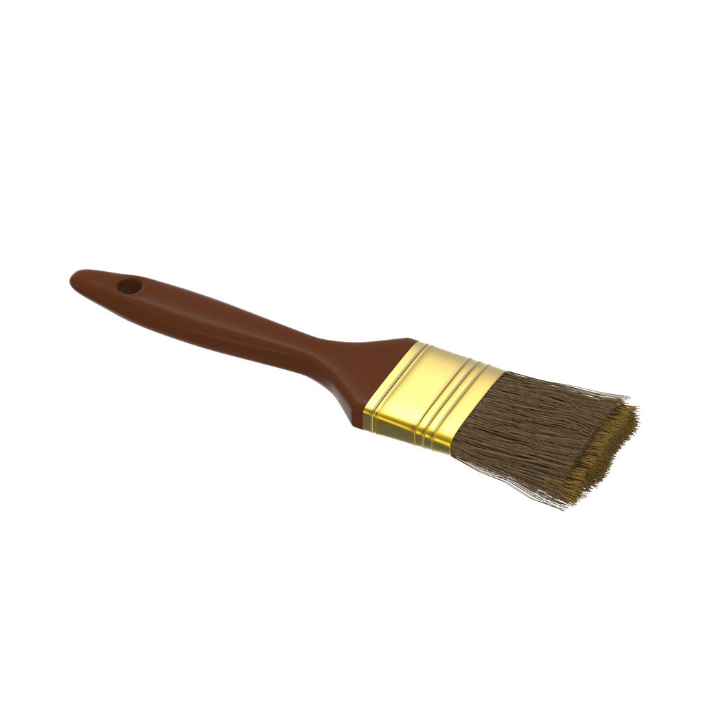 Paint Brush: 2" Wide, Synthetic, Synthetic Bristle