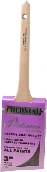 Premier Paint Roller 12841 Paint Brush: 3" Synthetic, Synthetic Bristle 