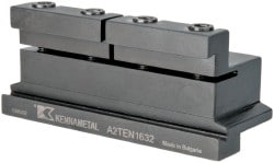 Tool Block Style A2TEN, 32mm Blade Height, 4.33" OAL, 1.89"& OAH, Indexable Cutoff Blade Tool Block