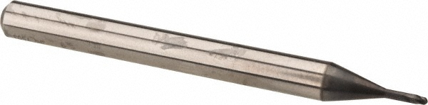 OSG 3111040 Ball End Mill: 0.0394" Dia, 0.0315" LOC, 2 Flute, Solid Carbide Image