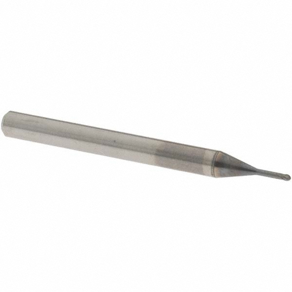 OSG 3111050 Ball End Mill: 0.0394" Dia, 0.0315" LOC, 2 Flute, Solid Carbide Image