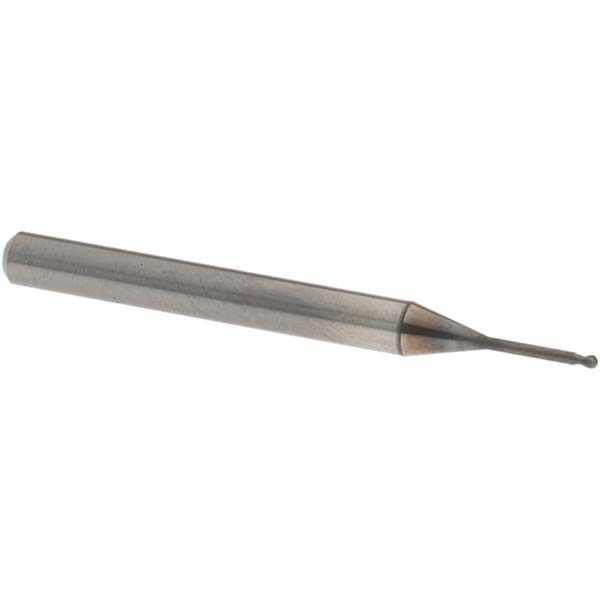 OSG 3111080 Ball End Mill: 0.0394" Dia, 0.0315" LOC, 2 Flute, Solid Carbide Image