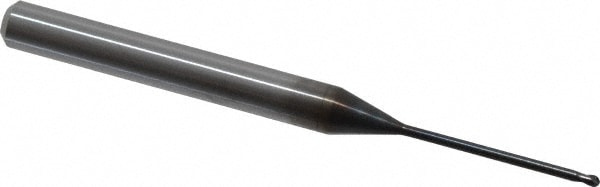 OSG 3111116 Ball End Mill: 0.0394" Dia, 0.0315" LOC, 2 Flute, Solid Carbide Image