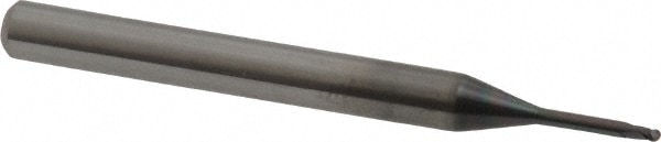 OSG 3111280 Ball End Mill: 0.0472" Dia, 0.0394" LOC, 2 Flute, Solid Carbide Image