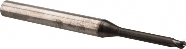 OSG 3112116 Ball End Mill: 0.0787" Dia, 0.063" LOC, 2 Flute, Solid Carbide Image