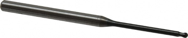 OSG 3112125 Ball End Mill: 0.0787" Dia, 0.063" LOC, 2 Flute, Solid Carbide Image