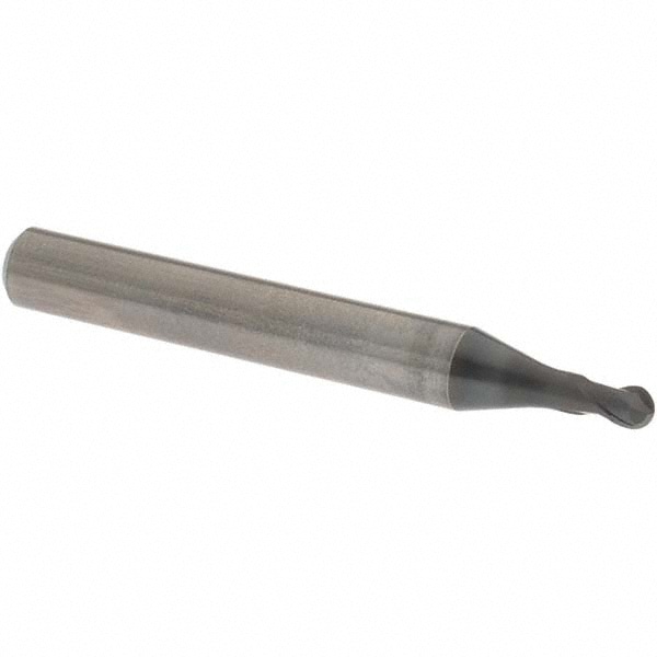 OSG 3123080 Ball End Mill: 0.1181" Dia, 0.0945" LOC, 2 Flute, Solid Carbide Image