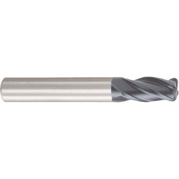 OSG 36700611 Corner Radius End Mill: 1/8" Dia, 1/2" LOC, 0.02" Radius, 4 Flutes, Solid Carbide Image