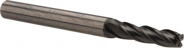 OSG 36700811 Corner Radius End Mill: 0.1563" Dia, 9/16" LOC, 0.02" Radius, 4 Flutes, Solid Carbide Image