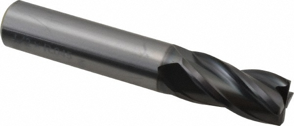 OSG 36702811 Corner Radius End Mill: 1/2" Dia, 1" LOC, 0.045" Radius, 4 Flutes, Solid Carbide Image