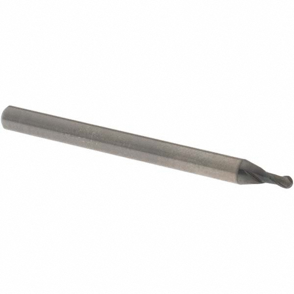 OSG 3105200 Ball End Mill: 0.0787" Dia, 0.1181" LOC, 2 Flute, Solid Carbide Image