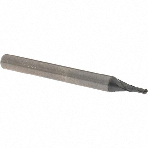 OSG 3106250 Ball End Mill: 0.0984" Dia, 0.2362" LOC, 2 Flute, Solid Carbide Image