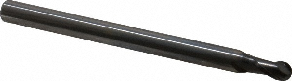 OSG 3106500 Ball End Mill: 0.1969" Dia, 0.315" LOC, 2 Flute, Solid Carbide Image