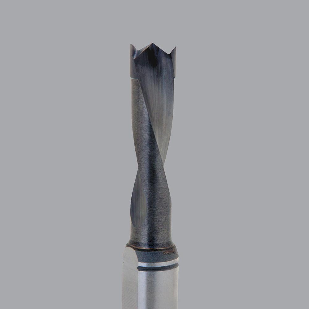 Spiral Router Bit: 5 mm Dia, 34 mm LOC, 10 mm Shank Dia, Upcut