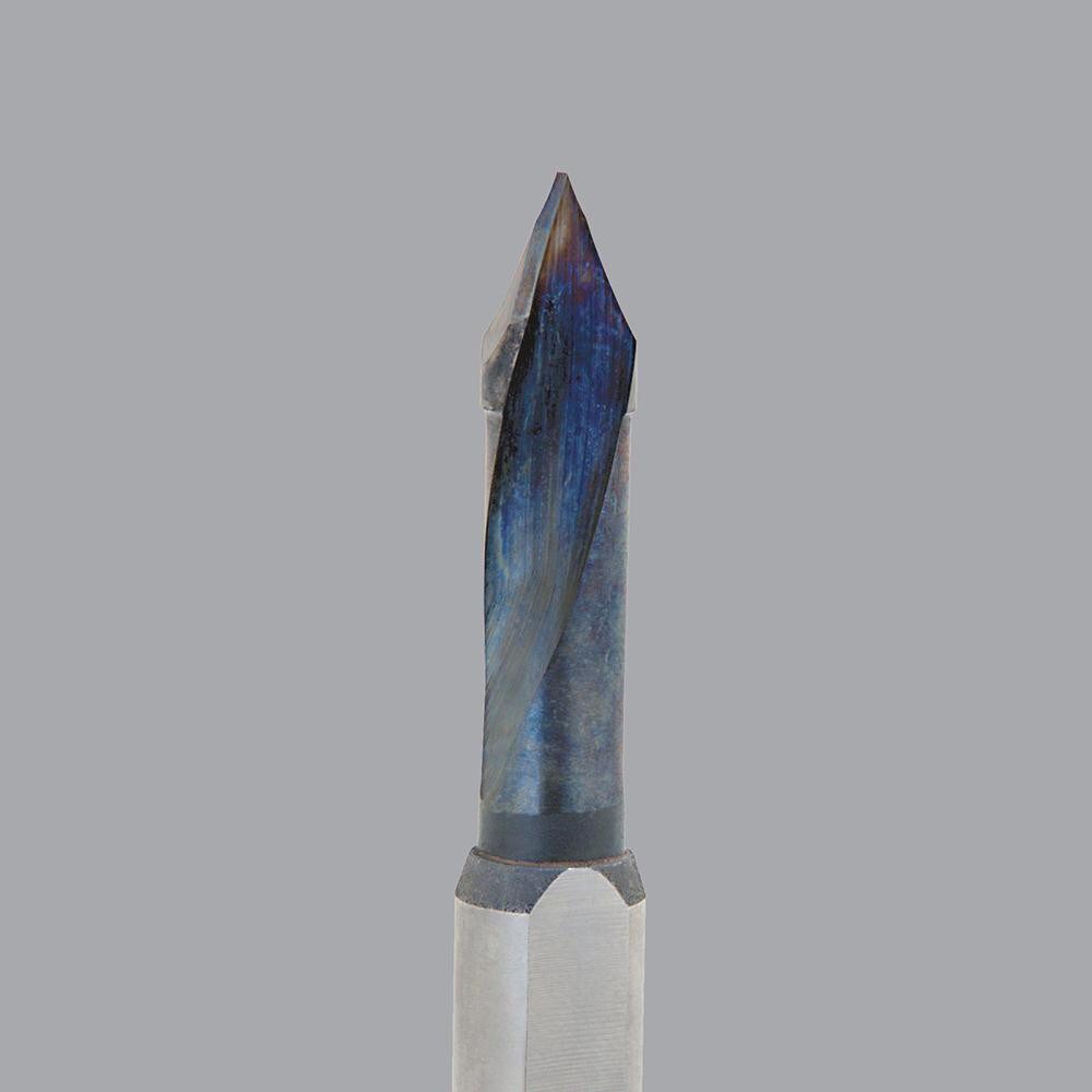 Spiral Router Bit: 5 mm Dia, 34 mm LOC, 10 mm Shank Dia, Upcut