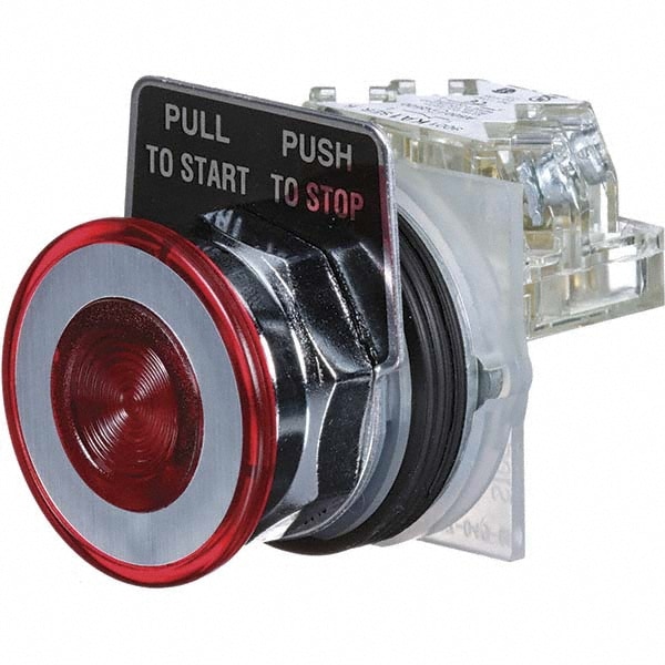 Square D 9001KR9RH13 Push-Button Switch: 1.18" Mounting Hole Dia, Maintained (MA) Image