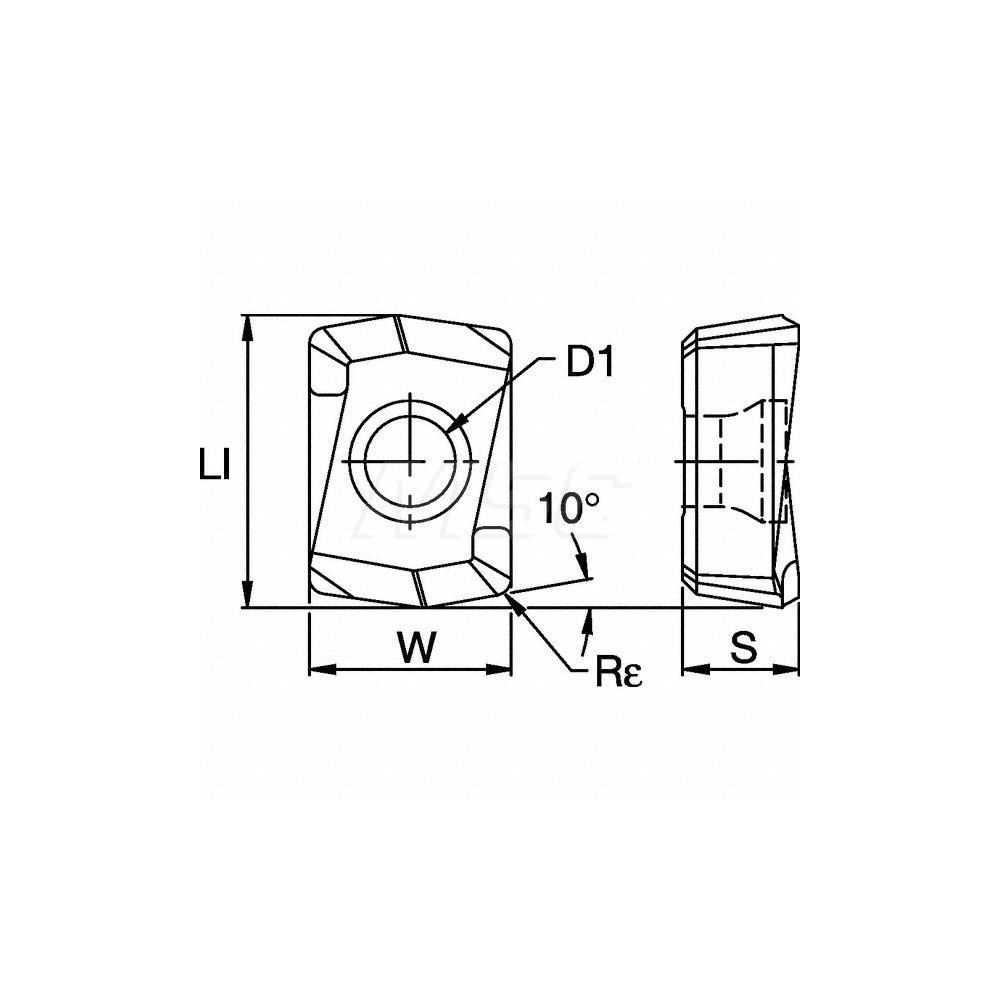Kennametal Indexable Drill Insert DFRLD KCU40, Solid Carbide MSC Direct