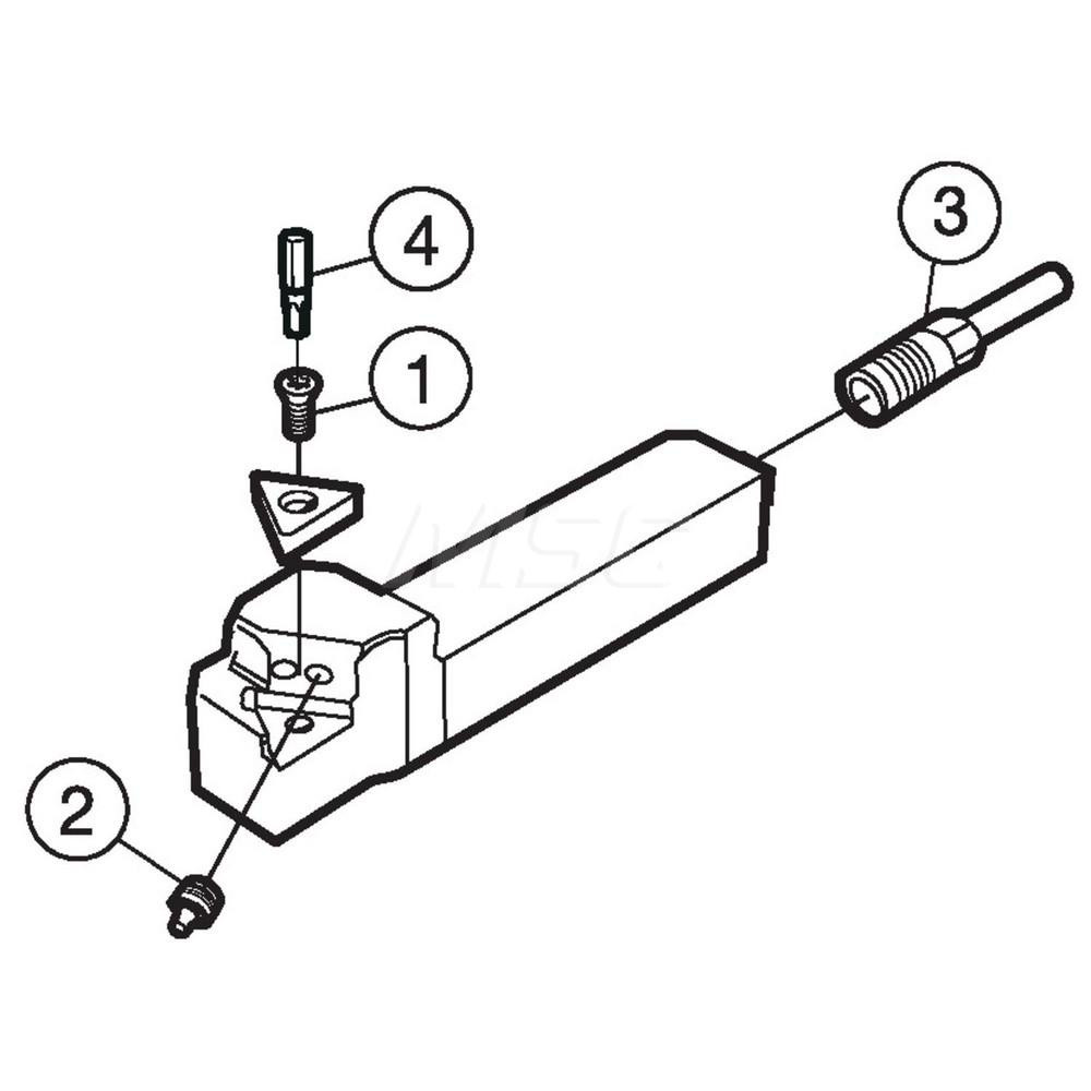 Sandvik Coromant - Indexable Turning Toolholder: QS-SVJCR1616E11HP 