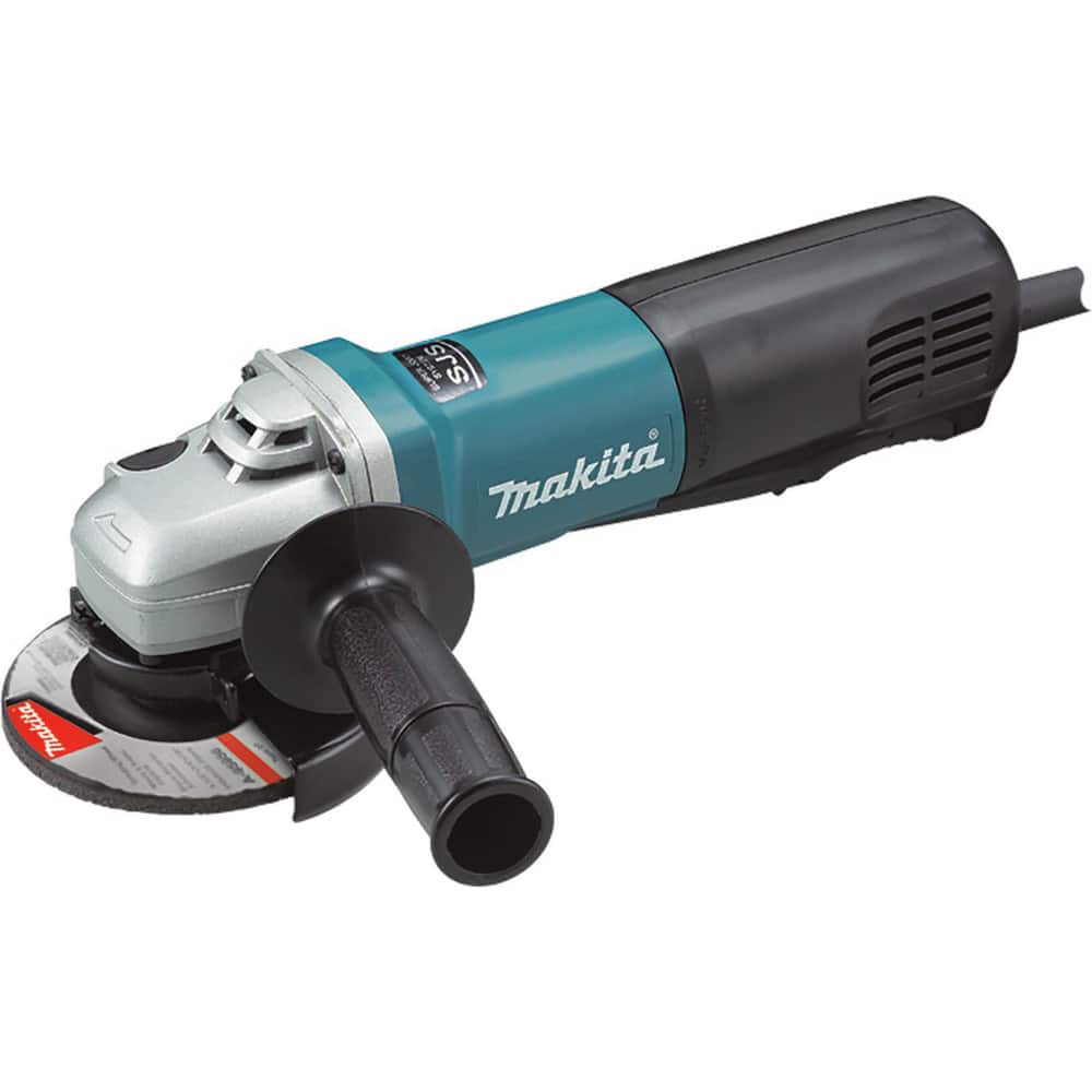 Makita 9564PC Corded Angle Grinder: 4-1/2" Wheel Dia, 11,500 RPM, 5/8-11 Spindle 